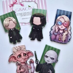 Pack 5 marcapáginas magnéticos de Escuela de Mágia 2