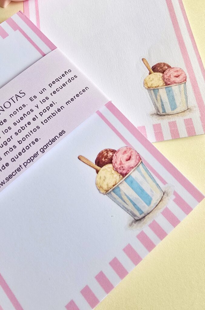 notepad helado